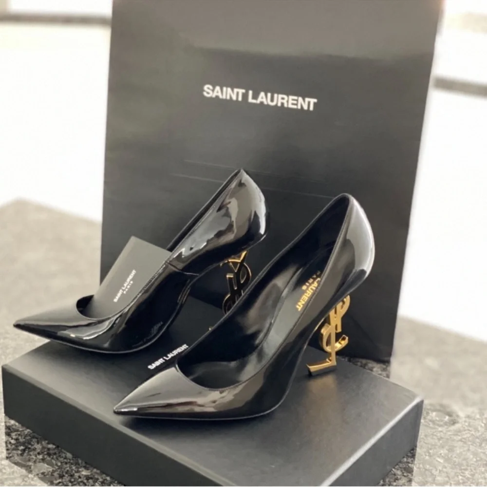 Saint Laurent Opyum Patent Leather Heels β Size 40 (US 10) β NIB - Picture 4 of 7